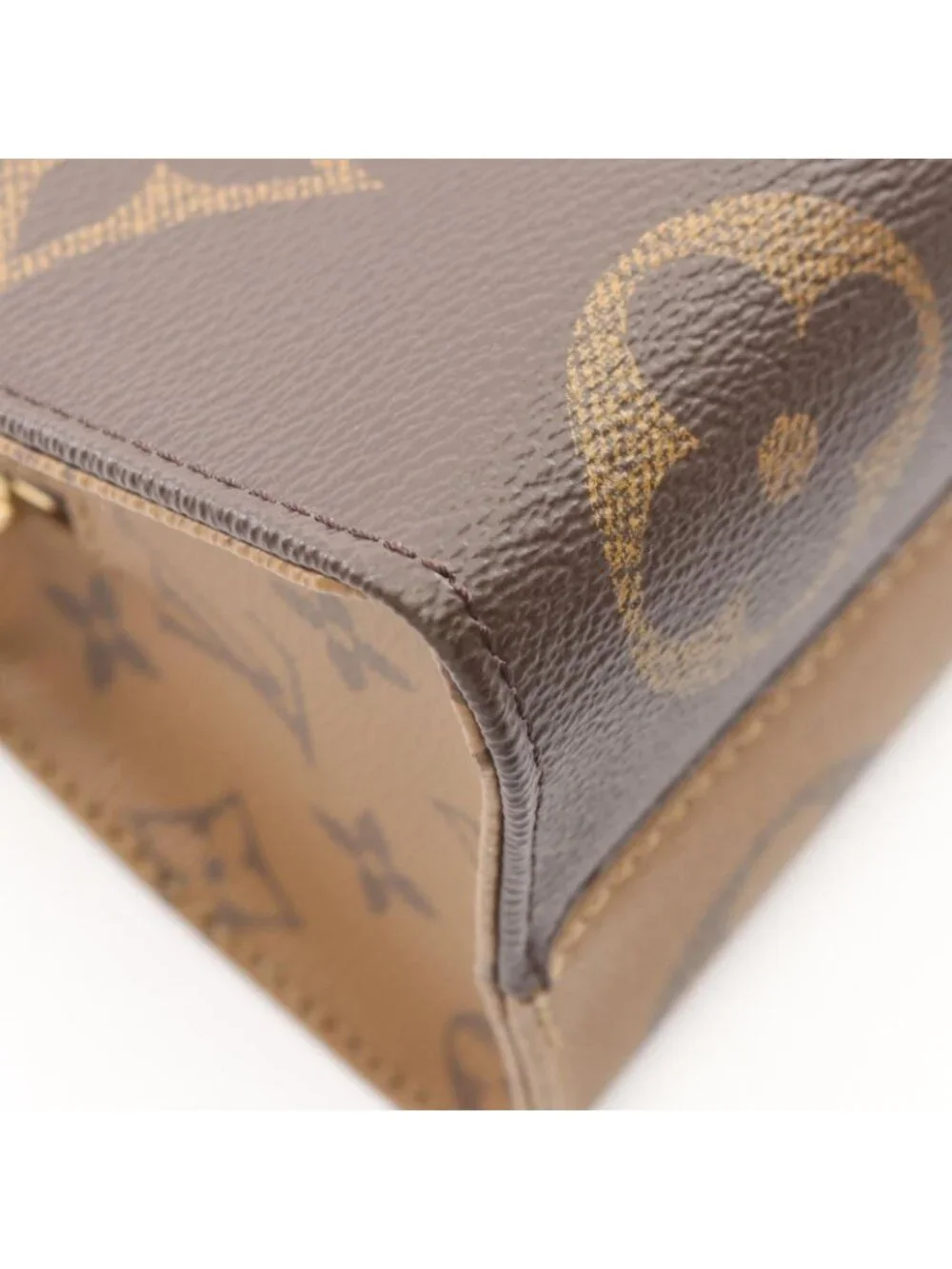 Louis Vuitton Handbag On The Go East West Chain Monogram Reverse 2-Way Canvas on